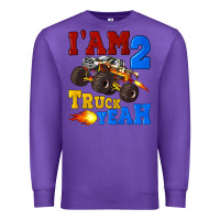 Purple i'am two truck yeah Premium Sweatshirt - Artiststas