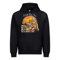 Black long live the cowgirls Urban Hoodie - NancyCooperArtShop