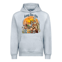 Heather Grey long live the cowgirls Urban Hoodie - NancyCooperArtShop