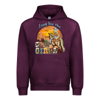 Mauve Wine long live the cowgirls Urban Hoodie - NancyCooperArtShop