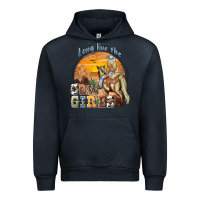 Navy long live the cowgirls Urban Hoodie - NancyCooperArtShop