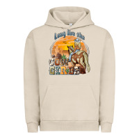 Pigment French Oak long live the cowgirls Urban Hoodie - NancyCooperArtShop