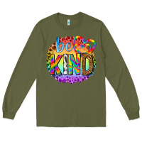 Army Green be kind with heart ballons Long Sleeve Tee - texasbilliewilder