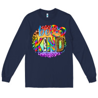 Navy be kind with heart ballons Long Sleeve Tee - texasbilliewilder