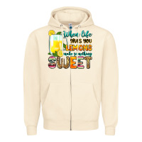 Sandshell when life gives you lemons make someting sweet Zipper Hoodie - Zillion Design Studio
