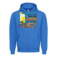 True Royal when life gives you lemons make someting sweet Zipper Hoodie - Zillion Design Studio