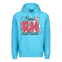 Ocean Blue you rn good hands registered nurse Premium Hoodie - MaliasSmallBusiness