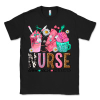 Black nurse coffee scrubs rubber gloves Classic Tee - texasbilliewilder