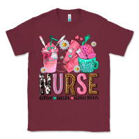 Burgundy nurse coffee scrubs rubber gloves Classic Tee - texasbilliewilder