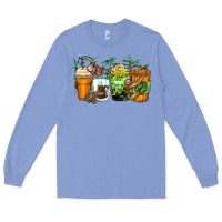 Colony Blue sloth coffee cups Long Sleeve Tee - Zillion Design Studio