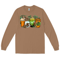 Toasted Coconut sloth coffee cups Long Sleeve Tee - Zillion Design Studio