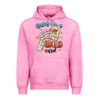 Fuchsia Pink baby im a wild card Urban Hoodie - MaliasSmallBusiness