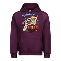 Mauve Wine baby im a wild card Urban Hoodie - MaliasSmallBusiness
