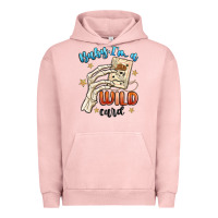 Pigment Salmon baby im a wild card Urban Hoodie - MaliasSmallBusiness