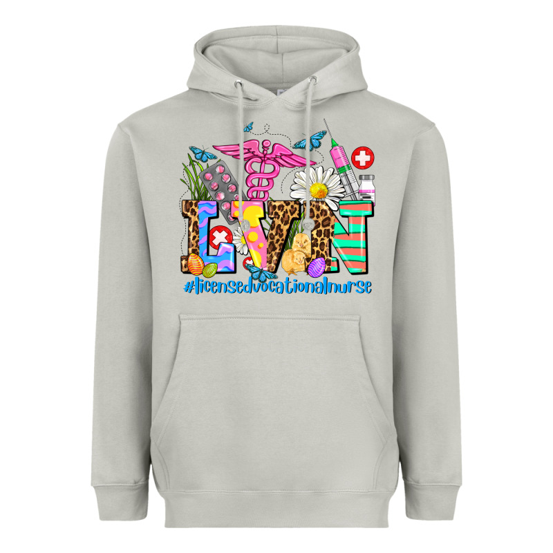 Easter Lvn Licensed Vocational Nurse Heavyweight Hoodie by AdoDesignShop | Teevron