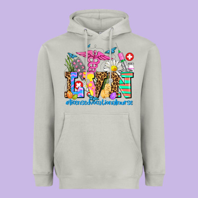 Easter Lvn Licensed Vocational Nurse Heavyweight Hoodie Designed By Adodesignshop