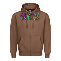 Chestnut senior 2022 tie die leopard Zipper Hoodie - RanaPortraitStore