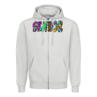 Dove Grey senior 2022 tie die leopard Zipper Hoodie - RanaPortraitStore