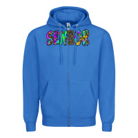 True Royal senior 2022 tie die leopard Zipper Hoodie - RanaPortraitStore