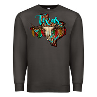 Smoke bullskull texas map Premium Sweatshirt - JahusDesignShop