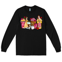 Black princess cartoon coffee cups Long Sleeve Tee - Zillion Design Studio