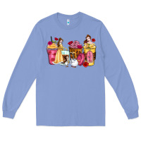Colony Blue princess cartoon coffee cups Long Sleeve Tee - Zillion Design Studio