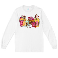 White princess cartoon coffee cups Long Sleeve Tee - Zillion Design Studio
