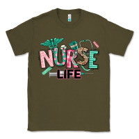 Army Green nurse life Classic Tee - texasbilliewilder