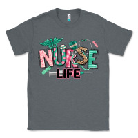 Charcoal Heather nurse life Classic Tee - texasbilliewilder