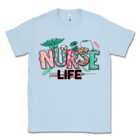 Dusty Blue nurse life Classic Tee - texasbilliewilder
