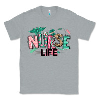 Heather Grey nurse life Classic Tee - texasbilliewilder