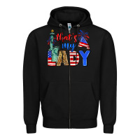 Black that's my lady 4th of july Zipper Hoodie - Zillion Design Studio