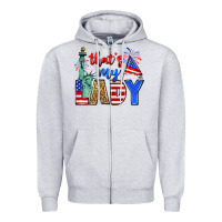 Heather Grey that's my lady 4th of july Zipper Hoodie - Zillion Design Studio