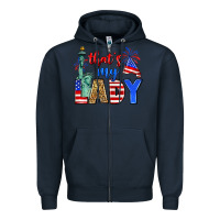 Navy that's my lady 4th of july Zipper Hoodie - Zillion Design Studio