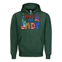 Sports Green that's my lady 4th of july Zipper Hoodie - Zillion Design Studio