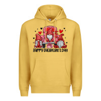 Antique Gold happy valentine's day Premium Hoodie - MaliasSmallBusiness