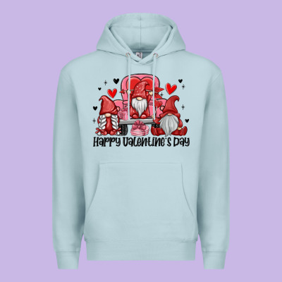Happy Valentine's Day Premium Hoodie Designed By Maliassmallbusiness