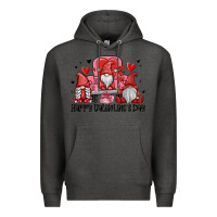 Charcoal Heather happy valentine's day Premium Hoodie - MaliasSmallBusiness