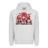 Dove Grey happy valentine's day Premium Hoodie - MaliasSmallBusiness