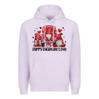 Lilac happy valentine's day Premium Hoodie - MaliasSmallBusiness