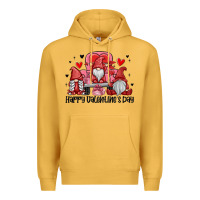 Mustard happy valentine's day Premium Hoodie - MaliasSmallBusiness
