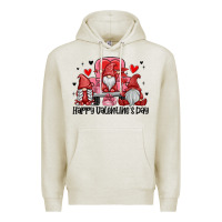 Oatmeal Heather happy valentine's day Premium Hoodie - MaliasSmallBusiness