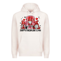 Pale Pink happy valentine's day Premium Hoodie - MaliasSmallBusiness
