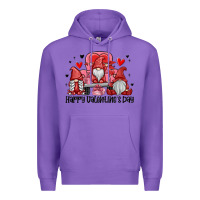 Purple happy valentine's day Premium Hoodie - MaliasSmallBusiness