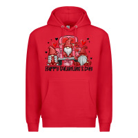 Red happy valentine's day Premium Hoodie - MaliasSmallBusiness