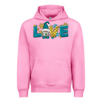 Fuchsia Pink love winter gnome Urban Hoodie - NancyCooperArtShop