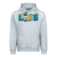Heather Grey love winter gnome Urban Hoodie - NancyCooperArtShop