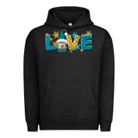 Pigment Black love winter gnome Urban Hoodie - NancyCooperArtShop