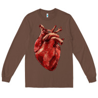 Chestnut Anatomical heart Long Sleeve Tee - RanaPortraitStore