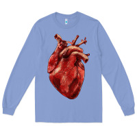 Colony Blue Anatomical heart Long Sleeve Tee - RanaPortraitStore